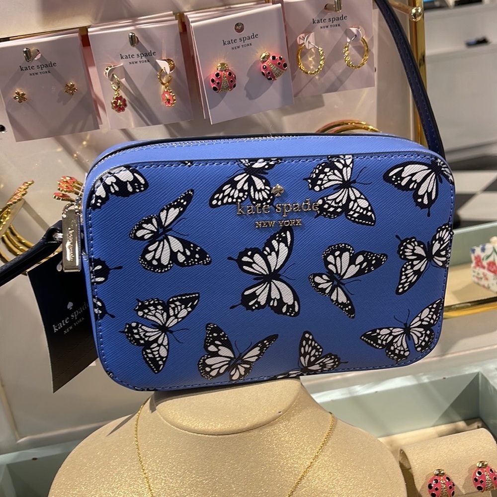 Kate Spade Staci Butterfly Sky Printed Mini Camera Bag, 
Blue Multi 
NWT - Picture 3 of 16